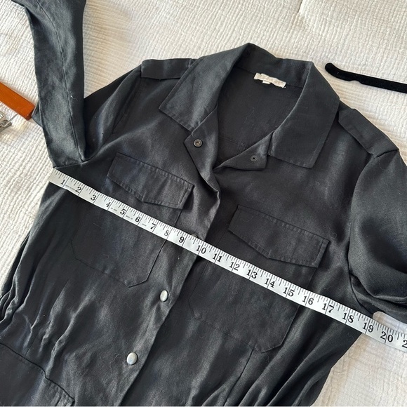 Gold Hawk Linen Army Cargo Jacket Small S NEW NWOT - Picture 7 of 9